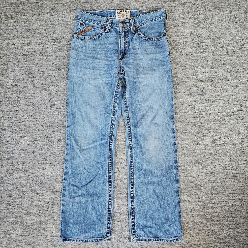 Ariat Men’s M4 3D Dallas Goldfield Relaxed Boot Cut Jeans 32x32 Western Cowboy
